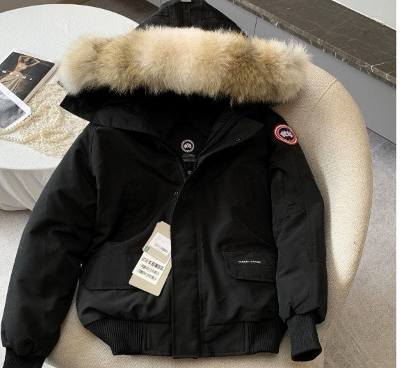 Canada Goose Fur-Hooded Bomber Jacker